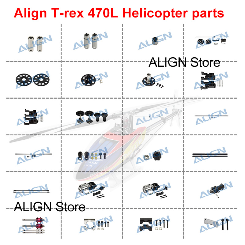 Rc Helicopter Bag - Align Trex 470L autorrotación engranaje impulsor
