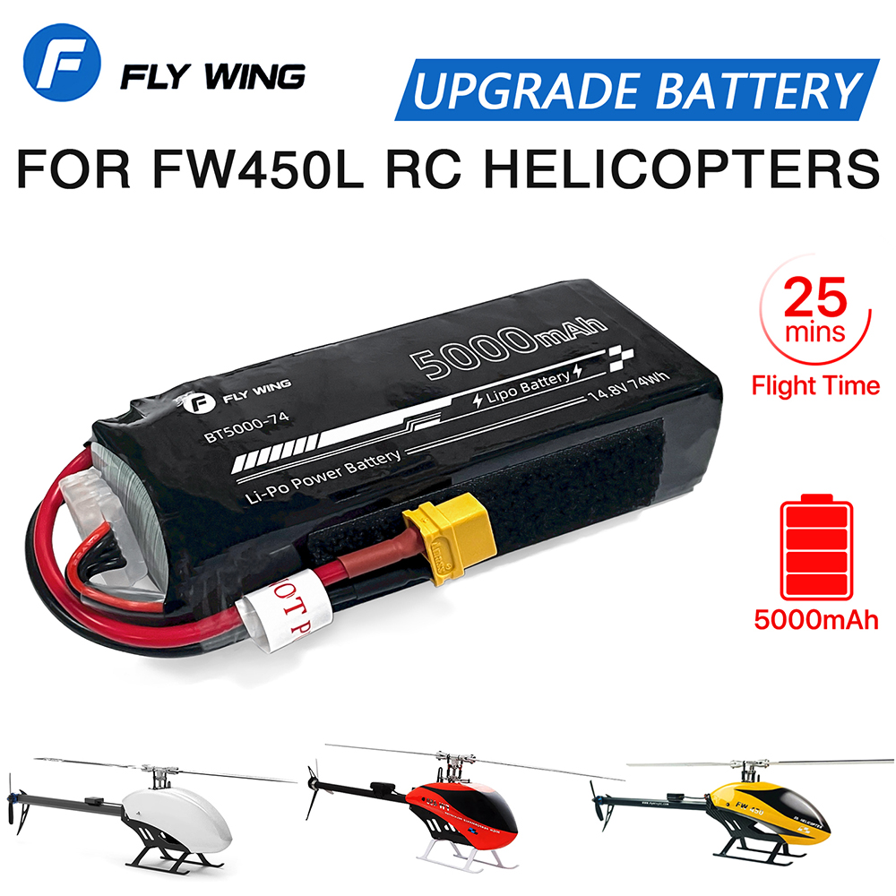 Rc Helicopter Bag - Fly Wing-batería Lipo de 4S FW450L,