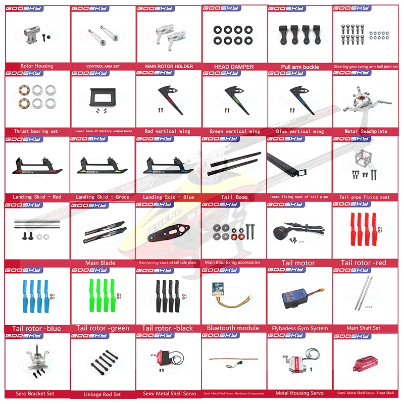 GOOSKY S2 piezas de repuesto d - Rc Helicopter Bag reseña y precio