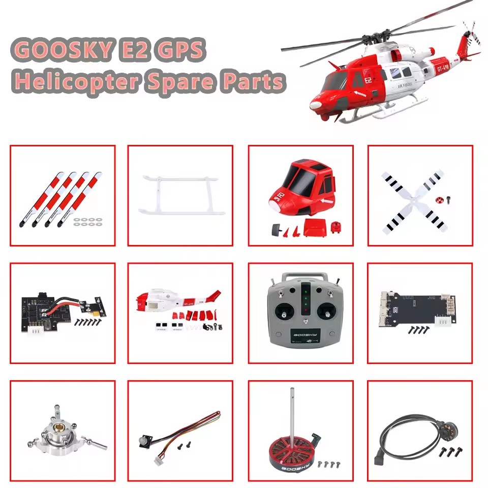 GOOSKY E2 GPS UH-1Y piezas de  - Rc Helicopter Bag reseña y precio
